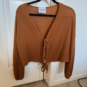 Sadie & Sage Tan Cardigan Sweater